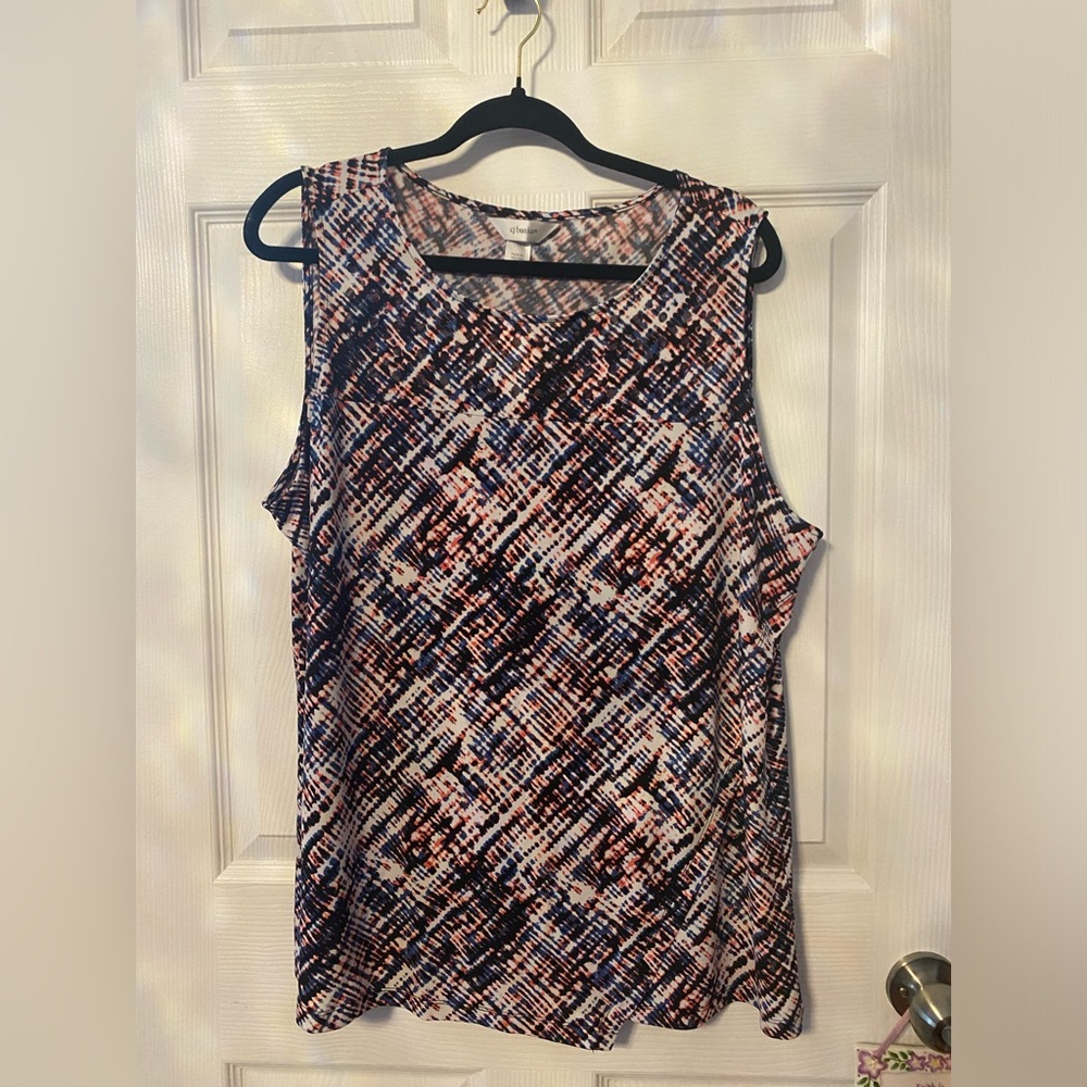 CJ Banks Multicolor Sleeveless Tank Top